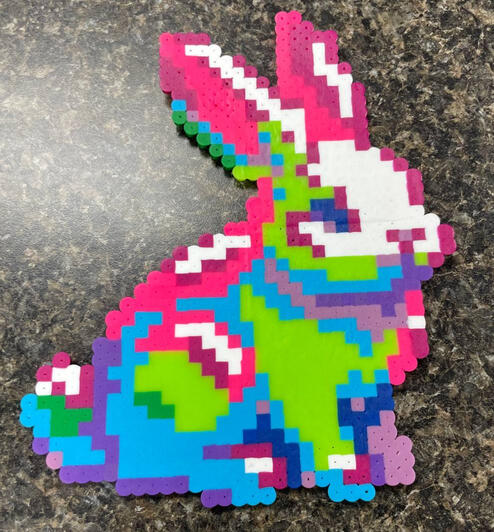 rave bunny perler